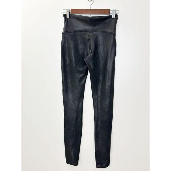 Spanx Faux Leather Black Legging 2437 Shapewear Size Medium - Picture 8 of 12